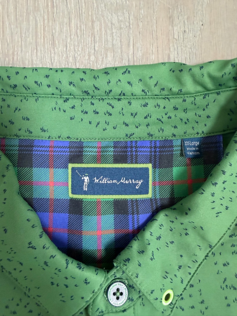 JUST A TRIM MEN'S POLO, William Murray Golf, EUC, XXL - Picture 2 of 13